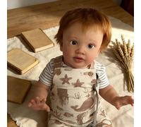 RXDOLL Muñecas de bebé Reborn realistas de gran tamaño Pippa de 26 pulgadas, muñecas de bebé realistas de tela suave con peso corporal que se ven reales con ojos azules para regalos para niños