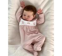 RXDOLL Muñecas de bebé recién nacidas realistas de 20 pulgadas anatómicamente correctas de silicona de cuerpo completo para dormir, muñeca recién nacida, lavable, muñeca de la vida real con juguete de