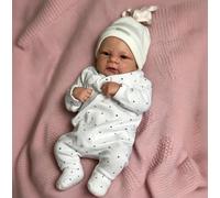RXDOLL Muñecas realistas de bebé Reborn de silicona de cuerpo completo de vinilo de 17 pulgadas, muñeca de bebé de la vida real de niña despierta, muñeca recién nacida realista que se ve muñecas