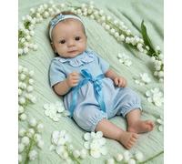 RXDOLL Muñecas realistas de bebé Reborn de silicona de cuerpo completo de vinilo de 19 pulgadas, muñeca recién nacida realista que se ve en la vida real, muñeca recién nacida, juguete lavable para
