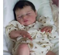 RXDOLL Muñecas realistas de bebé Reborn Girl Laura de 20 pulgadas, muñecas de bebé realistas que se ven reales y suaves con peso de silicona Reborn con ojos cerrados para niños a partir de 3 años