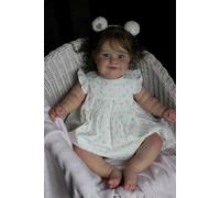 RXDOLL Muñecas realistas de silicona de cuerpo completo de 20 pulgadas, vinilo suave, vida real, muñeca recién nacida, princesa niña, Maddie, muñeca reborn realista, muñeca de arte de piel 3D con