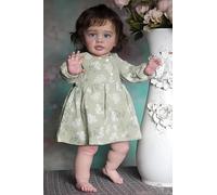 RXDOLL - Muñecas realistas para niña de gran tamaño, muñecas de bebé recién nacido, de 26 pulgadas, tela de vinilo suave, ojos del cuerpo, cabello de raíces abiertas, niños a partir de 3 años, regalo