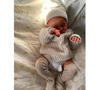 RXDOLL Muñecas realistas Reborn de silicona de cuerpo completo de 20 pulgadas, muñecas de bebé realistas que parecen bebés reales durmiendo recién nacido, juguete anatómicamente correcto para niños de