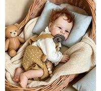 RXDOLL Muñecas realistas Reborn de silicona de cuerpo completo de vinilo para niña, 17 pulgadas, muñeca de bebé recién nacida, hecha a mano con kit de alimentación, juego de regalo para niños a partir