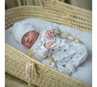 RXDOLL Muñecas realistas Reborn de silicona de cuerpo completo durmiendo de 20 pulgadas, muñecas de bebé realistas anatómicamente correctas que parecen muñecas de silicona real Laura