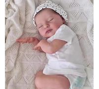 RXDOLL Muñecas Reborn Laura Girl de 20 pulgadas realistas de bebé recién nacido, muñecas de bebé de tela suave con peso que parecen bebés recién nacidos reales con juguete de pelo pintado