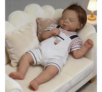 RXDOLL Real Life Reborn Baby Dolls - Muñeca de silicona de cuerpo completo de vinilo, 20 pulgadas, anatómicamente correctas, muñecas de bebé durmiendo realistas recién nacidos, juguete hecho a mano
