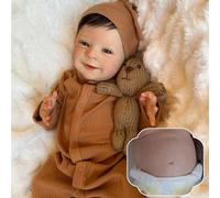 RXDOLL Real Life Reborn Baby Dolls - Muñecas de silicona de cuerpo completo de 18 pulgadas, muñecas realistas que se ven reales para niños, muñecas de silicona completa Reborn anatómicamente correctas
