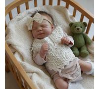 RXDOLL Real Life Reborn - Muñecas de silicona de cuerpo completo, muñeca realista recién nacida anatómicamente correcta de 18 pulgadas con cabello enraizado, muñecas de bebé realistas de vinilo suave