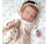 RXDOLL Reborn Baby Dolls Girl Loulou - Muñecas de bebé realistas de 20 pulgadas que se ven de tela suave real con peso corporal de silicona realista con cabello para mayores de 3 años y coleccionistas