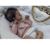 RXDOLL Reborn Baby Dolls - Muñeca de silicona de cuerpo completo de vinilo de 18 pulgadas, muñeca realista anatómicamente correcta, muñeca de bebé recién nacida con cabello enraizado, lavable de