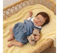 RXDOLL Reborn Baby Dolls - Muñeca de silicona de cuerpo completo de vinilo para niña, muñeca realista de 20 pulgadas, muñecas de bebé de aspecto real, muñeca recién nacida, juguetes impermeables para