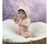 RXDOLL Reborn - Muñeca de silicona de cuerpo completo de 18 pulgadas, muñeca realista anatómicamente correcta, muñeca de bebé de silicona completa, muñeca posable, muñecas Reborn de la vida real con