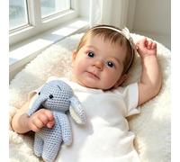 RXDOLL Reborn - Muñecas de silicona de cuerpo completo, muñecas recién nacidas realistas de 19 pulgadas, cabello con raíces de vinilo suave, muñeca realista para niñas, muñeca recién nacida de la vida
