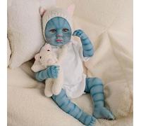 RXDOLL Reborn - Muñecos de bebé de silicona Avatar de cuerpo completo de vinilo de 20 pulgadas, muñecas recién nacidas realistas de niña despierta que parece regalos de bebés reales