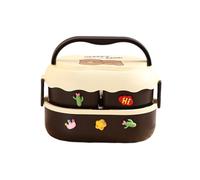 Rxgiasup 1. Fiambrera con compartimento aislado 1600 ml a prueba de fugas Bentos Contenedor para niños con doble capa aislante Fiambrera