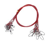 Rxgiasup 10 unids de alta resistencia de alambre de pesca línea guía de acero inoxidable plataformas para cebo cebo anzuelo pesca de agua salada