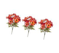 Rxgiasup 3 arreglos florales de seda otoñales realistas al tacto decorativo para todo el año, fácil limpieza, tela de seda, arreglo floral otoñal