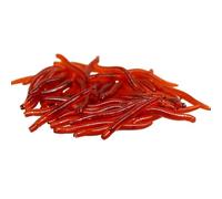 Rxgiasup 50 unidades señuelos de pesca blandos gusanos artificiales de goma para la pesca con lombrices de tierra de agua dulce