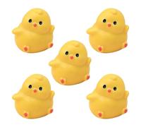 Rxgiasup Adornos de pollo de dibujos animados hechos a mano, pequeñas hebillas de zapatos de resina, decoraciones para zapatos, fundas de teléfono, proyectos, pegatinas de coche de resina fuerte