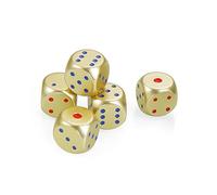 Rxgiasup Aleaciones de aluminio figuras de 6 caras cubos macizos dados de metal pulidos a mano para beber en esquina, herramienta de juego, reunión sociable