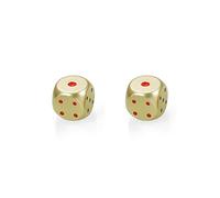 Rxgiasup Aleaciones de aluminio figuras de 6 caras cubos macizos dados de metal pulidos a mano para beber en esquina, herramienta de juego, reunión sociable