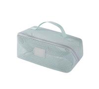 Rxgiasup Bolsa de almacenamiento de cosméticos de gran tamaño hecha de malla con asa y divisores internos. Prácticas bolsas de maquillaje con múltiples bolsillos organizador de cosméticos de viaje con