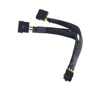 Rxgiasup Cable convertidor de alimentación doble de 4 pines de 8 pines, adaptador protector para R730 R720, sistemas de rack, servidores, disco duro, cable de plano posterior