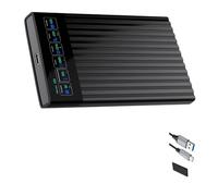 Rxgiasup Carcasa USB 3.2 Gen1 SATAs para unidad de 7 mm, 9,5 mm, 2,5 pulgadas, comprobaciones de estado en tiempo real, voltajes de temperatura, pantalla de aluminio