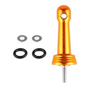 Rxgiasup Carretes de pesca Soporte equipado con junta y anillos de goma aluminio rueda equilibrio componente de varilla