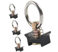 Rxgiasup Conector de riel L resistente a la erosión, 4000 LB, límite de rotura de montaje, puntos de amarre para UTV fusible de puntos de amarre