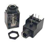 Rxgiasup Conectores de micrófono de doble canal de 6,35 mm de 7 pines para amplificadores profesionales y equipos de estudio TRS