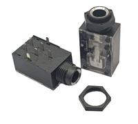 Rxgiasup Conectores de micrófono de doble canal de 6,35 mm de 7 pines para amplificadores profesionales y equipos de estudio TRS