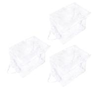 Rxgiasup Contenedor de almacenamiento de PVC resistente para niños con asas dobles, capacidad de 50 L, apertura de acceso rápido para uso frecuente, organizadores de animales con cremallera