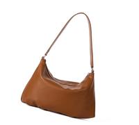 [Rxgiasup] Elegante textura de cuero PU asa superior bolsa de contorno eficiente decoración perfecta para el trabajo reunión asunto social simple bolso de mano de arquitecto, Marrón claro dos