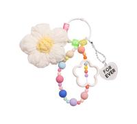 Rxgiasup Llaveros de flores de hilo vivo, etiqueta de equipaje acrílico de gran tamaño con gancho de metal para llaves de mochila Presente un colorido llavero acrílico, D, Talla única