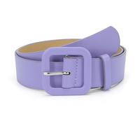 Rxgiasup Moderno cinturón ajustable para mujer con hebillas cuadradas, correa de cintura de piel sintética suave para jeans y vestidos en colores caramelos, cinturón ancho para trajes suaves, Morado
