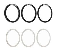 Rxgiasup Pack de 6 unidades de aleación de aluminio para bicicletas, soporte de pedal, bielas, espaciadores de suelo, accesorios para bicicleta, fácil instalación del espaciador de bicicleta
