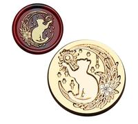 Rxgiasup Sello de cera de calabazas para Halloween, sello encerado, cabeza de latón para scrapbooking, decoración de Halloween, serie de Halloween, cera de bruja para decoración de cartas