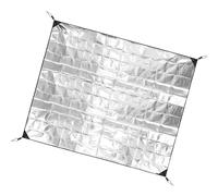Rxgiasup Tapete de aluminio grueso para exteriores, tapete aislante térmico para tienda de campaña, accesorios para exteriores, impermeable, de doble cara, almohadilla aislante térmico