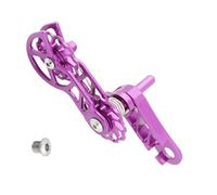 Rxgiasup Tensor de cadena de aleación de aluminio ligero Ciclismo doble resorte de una sola velocidad tensor de bicicleta de montaña Ajustador de velocidad única