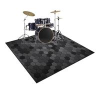RxiBeFuw Alfombra Bateria Electronica | Alfombra de Tambor 140 x 100 cm | Alfombra para Bateria Acustica | Alfombrilla Insonorizada Batería de Jazz | Alfombras de Tambor Rectangulares Antideslizantes