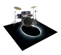 RxiBeFuw Alfombra Bateria Electronica | Alfombra de Tambor 140 x 90 cm | Alfombra para Bateria Acustica | Alfombrilla Insonorizada Batería de Jazz | Alfombras de Tambor Rectangulares Antideslizantes
