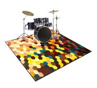 RxiBeFuw Alfombra Bateria Electronica | Alfombra de Tambor 180 x 140 cm | Alfombra para Bateria Acustica | Alfombrilla Insonorizada Batería de Jazz | Alfombras de Tambor Rectangulares Antideslizantes