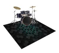 RxiBeFuw Alfombra Bateria Electronica | Alfombra de Tambor 200 x 160 cm | Alfombra para Bateria Acustica | Alfombrilla Insonorizada Batería de Jazz | Alfombras de Tambor Rectangulares Antideslizantes