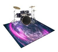 RxiBeFuw Alfombra Bateria Electronica | Alfombra de Tambor 230 x 180 cm | Alfombra para Bateria Acustica | Alfombrilla Insonorizada Batería de Jazz | Alfombras de Tambor Rectangulares Antideslizantes