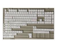 RXJMKCZ Juego de Teclas temáticas Vim de 131 Teclas, sublimación de Tinta PBT Blanca con Perfil de Cereza for interruptores MX con Teclas de Cambio de 1,75U y 2U(156keys Vim Theme)