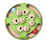 RXJMKCZ Juguete alimentador Lento de Rompecabezas for Gatos, dispensador Interactivo de Alimentos con Plataforma giratoria for Entrenamiento y Juego de Gatos de Interior(Round Ball Green)