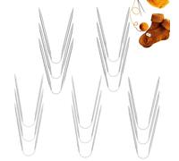 RXKFIGX 15 Agujas de Tejer Circulares de Acero Inoxidable Knitting Needles Agujas de Tejer Redondas Intercambiables de Metal Agujas de Ganchillo de Doble Cabeza Agujas de Hilo para Amantes del Tejido
